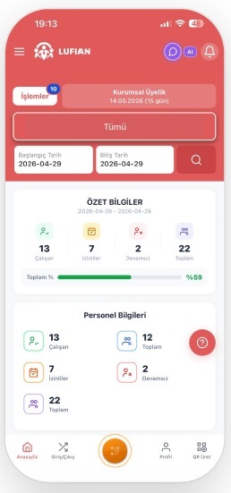 BAK PDKS Biyometrik Yüz Tanıma ve Parmak İzi Cihazı